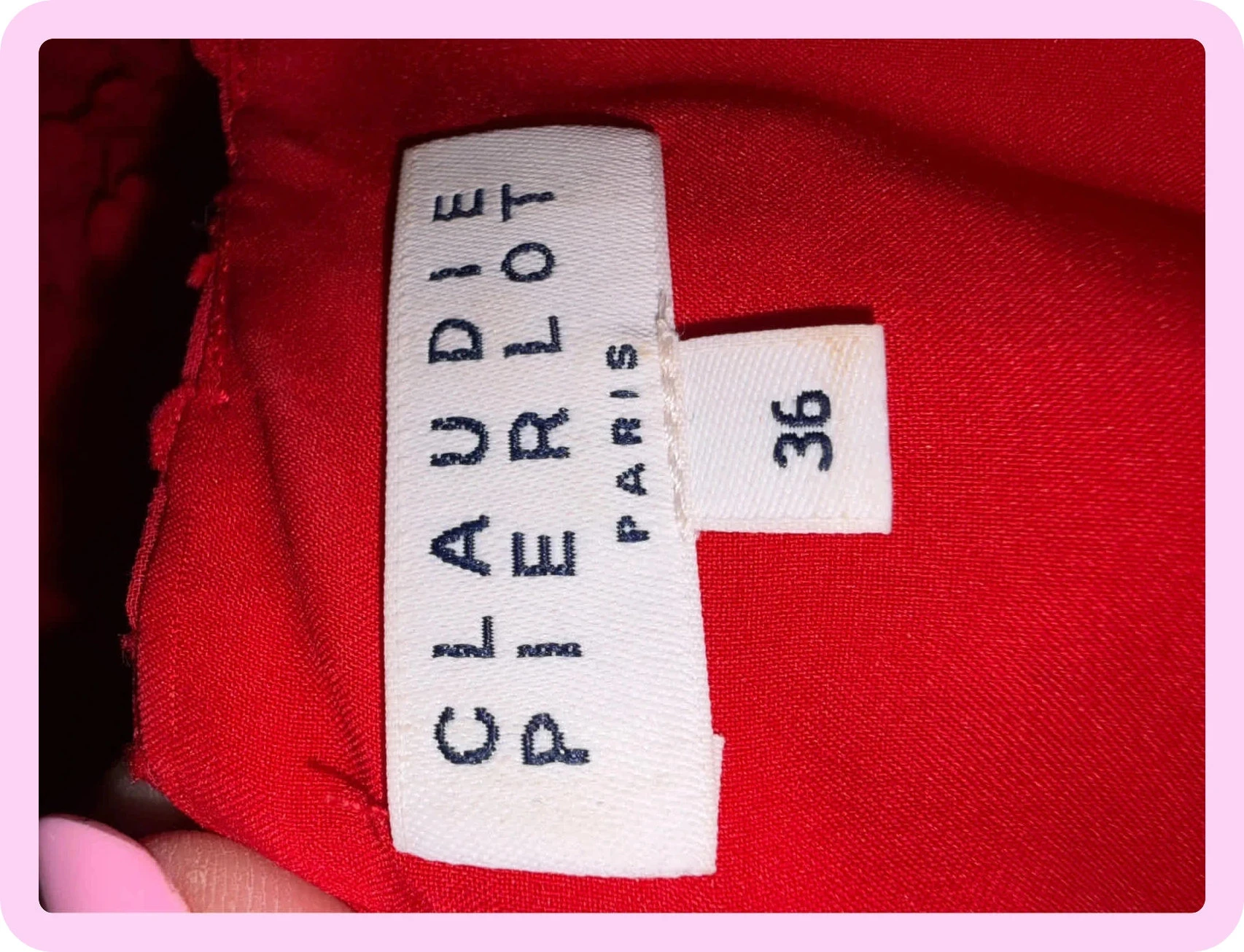 Vestido vermelho Claudie Pierlot, tamanho 36 – photo 7